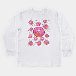 donus happy Kids Long Sleeve T-Shirt